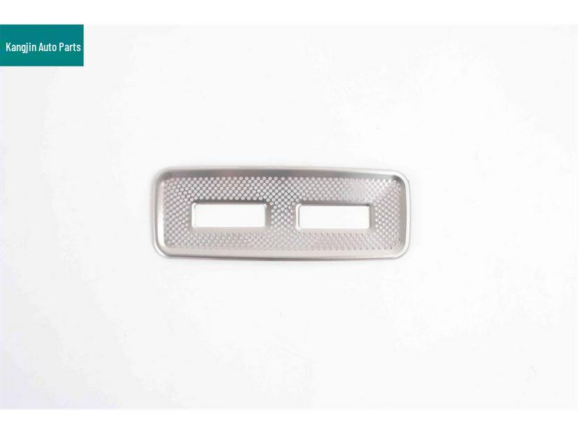 Compatible with BYD Seal 05 DMI: Silver Stainless Steel Front Triangle and Four-Door Speaker Covers.