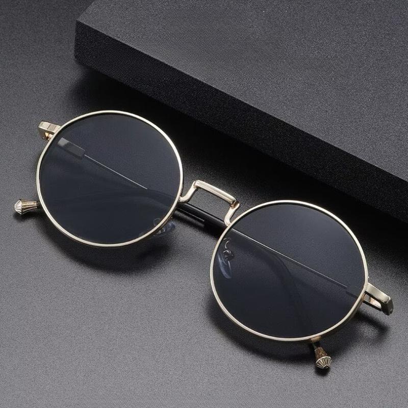Retro Personalized Hd Metal Round Frame Women'S Myopia Glasses Fashion Outdoor Neutral High Quality Driving Punk Glasses