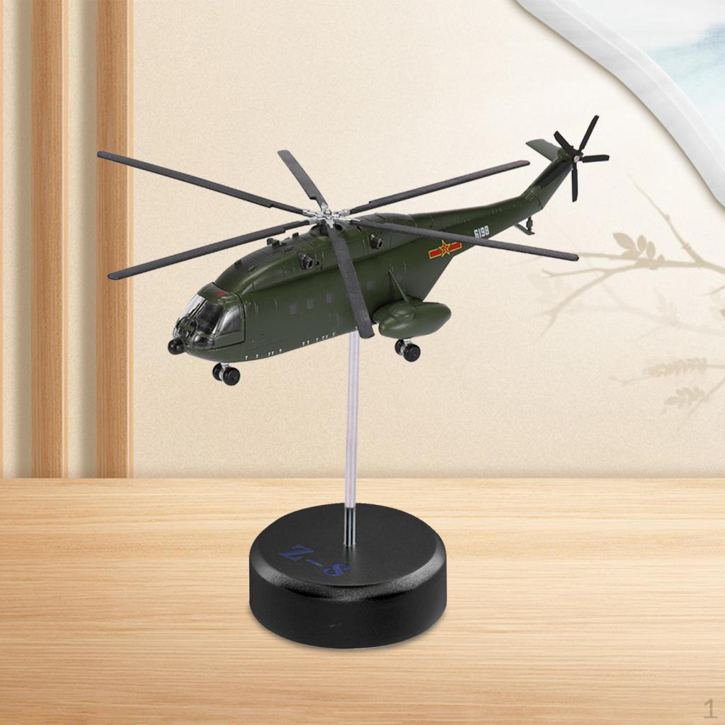 Литой 1/144 Вертолет Съемная подставка Самолет Игрушки Коллекция Самолет для Настольной полки Офиса