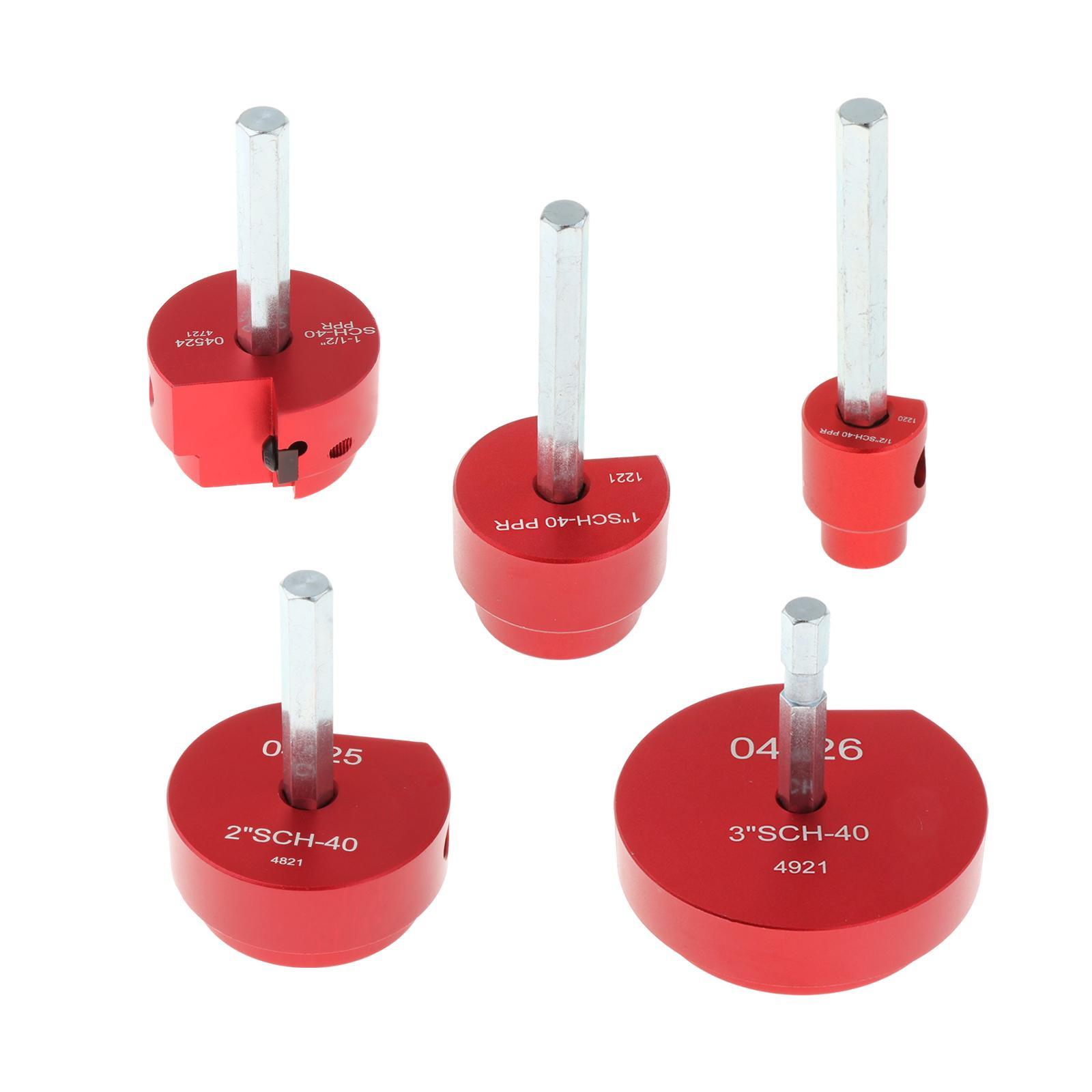 Plumbing PVC Pipe Reamer Aluminum Alloy Fitting Saver Drill Attachment for Water Line Maintenance 1.5inch