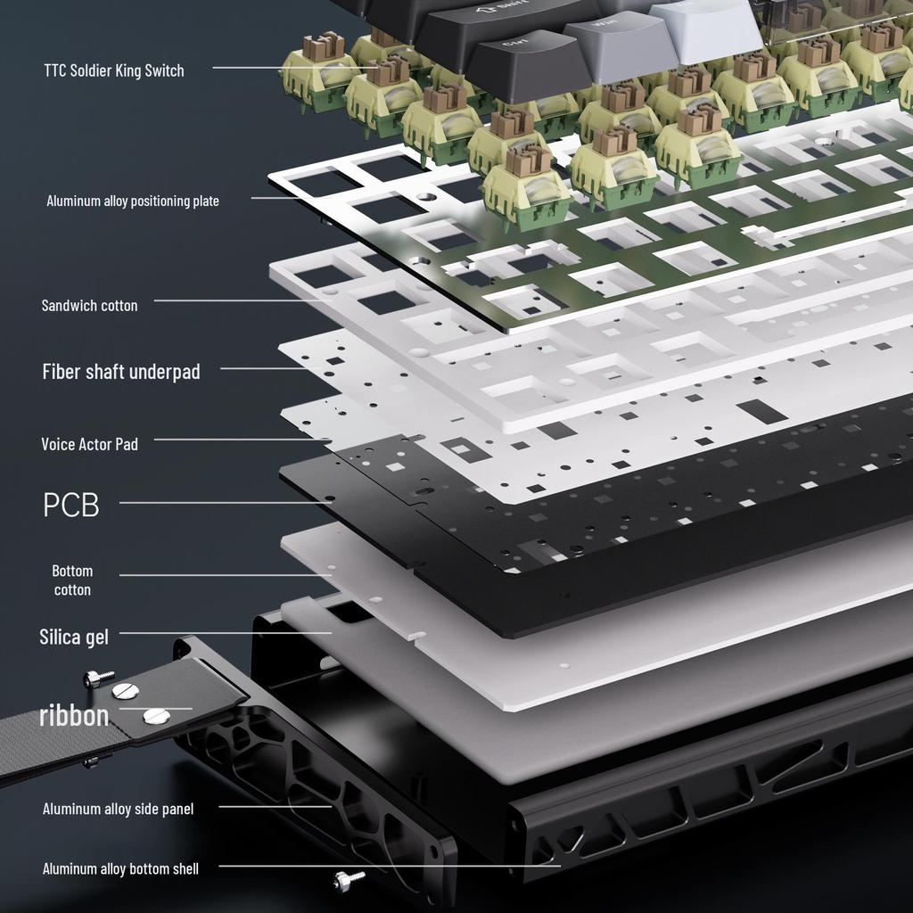 AJAZZ ALUX60 CNC Aluminum Mechanical Keyboard, Magnetic Switches, Full Key Hot-Swappable, 8K Polling Rate