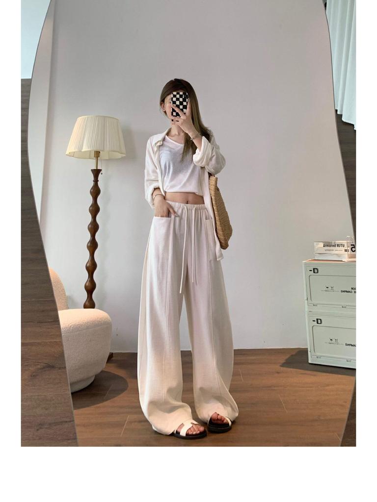 Women's High-Waisted Wide-Leg Banana Pants - Summer 2026 Collection