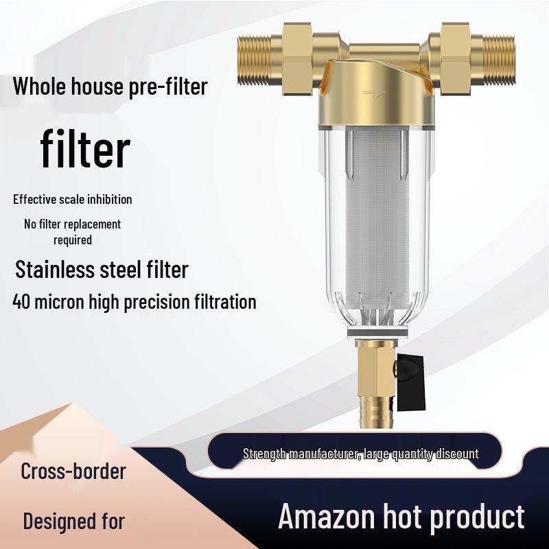 Universal Pre-filter Water Purifier with Central Backwash for Household Use