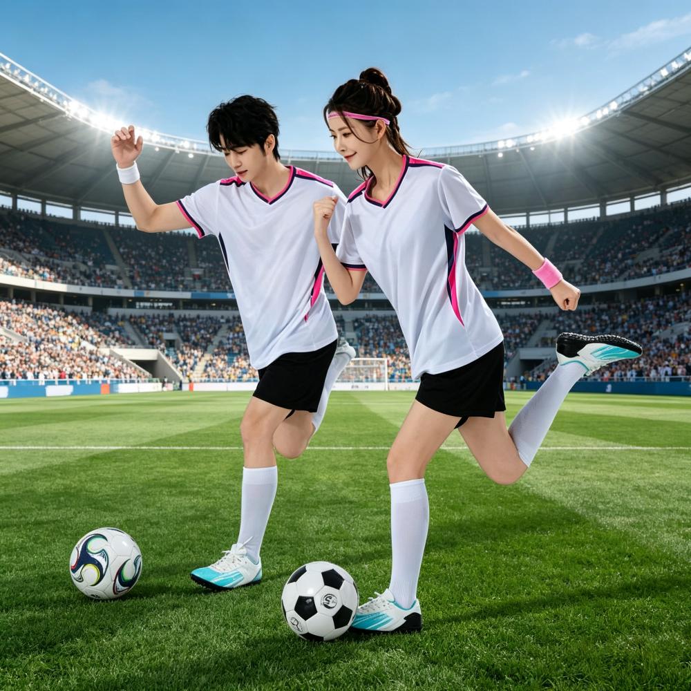 2026 New Heat-Transfer Printed Unisex Football Jersey Short Quick Dry Polyester Breathable Custom Logo Men Women Training Wear