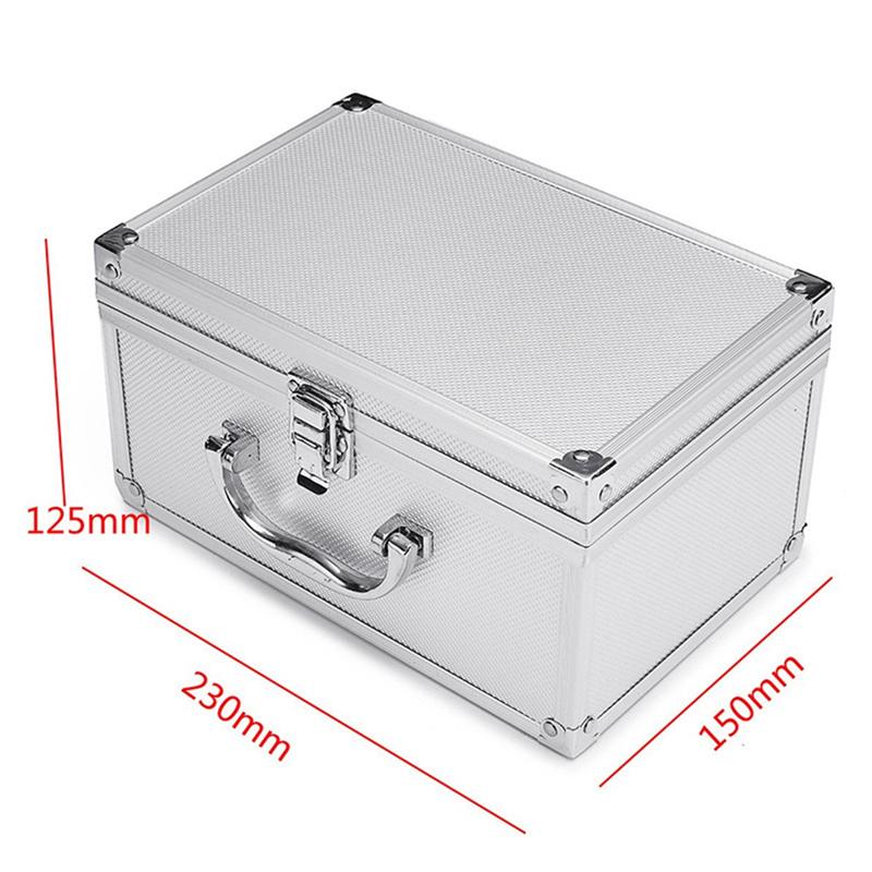 A16P-Tool Case Organizer For Mechanics - Aluminum Foam Suitcase For Hardware Storage 23X15X12.5Cm