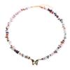 Trendy Butterfly Crystal Necklace Natural Purple Amethysts Quartzs Crystal Chip Stone Necklace Jewelry Gift For Women Couple