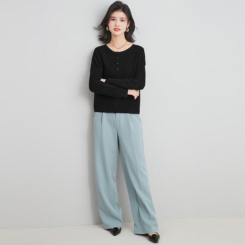 Jinju Women's Ribbed Wool Blend Cardigan