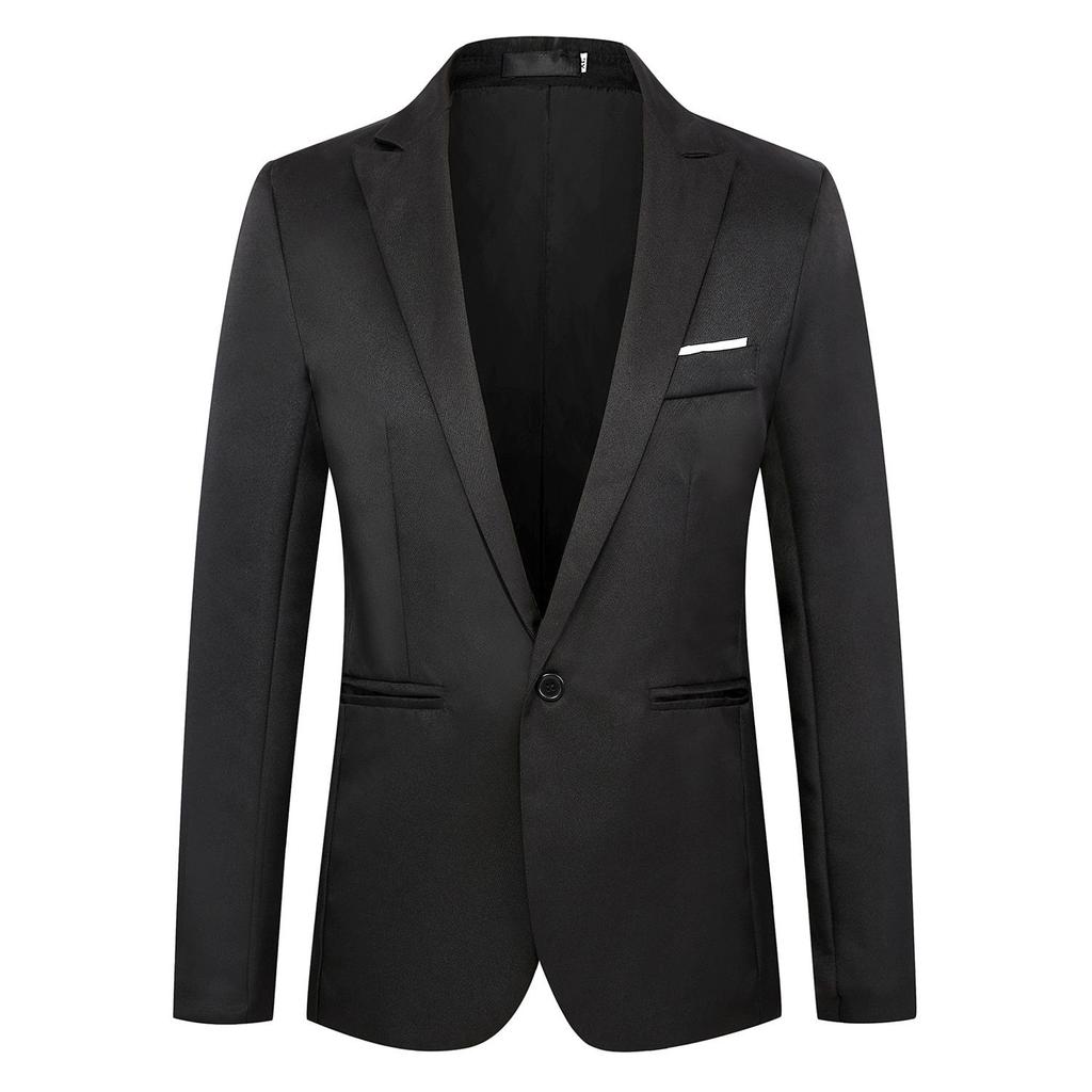 2025 Spring & Autumn Men's Korean One-Button Casual Suit Jacket