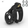 Male Chastity Cage Sleeve With 4 Size Resin Penis Rings Discreet Sissy Femboy Cock Cage Devices Men Adult Goods