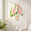 Layered Leaf Decorative Wall Clock Medium Size for Living Room, Bedroom