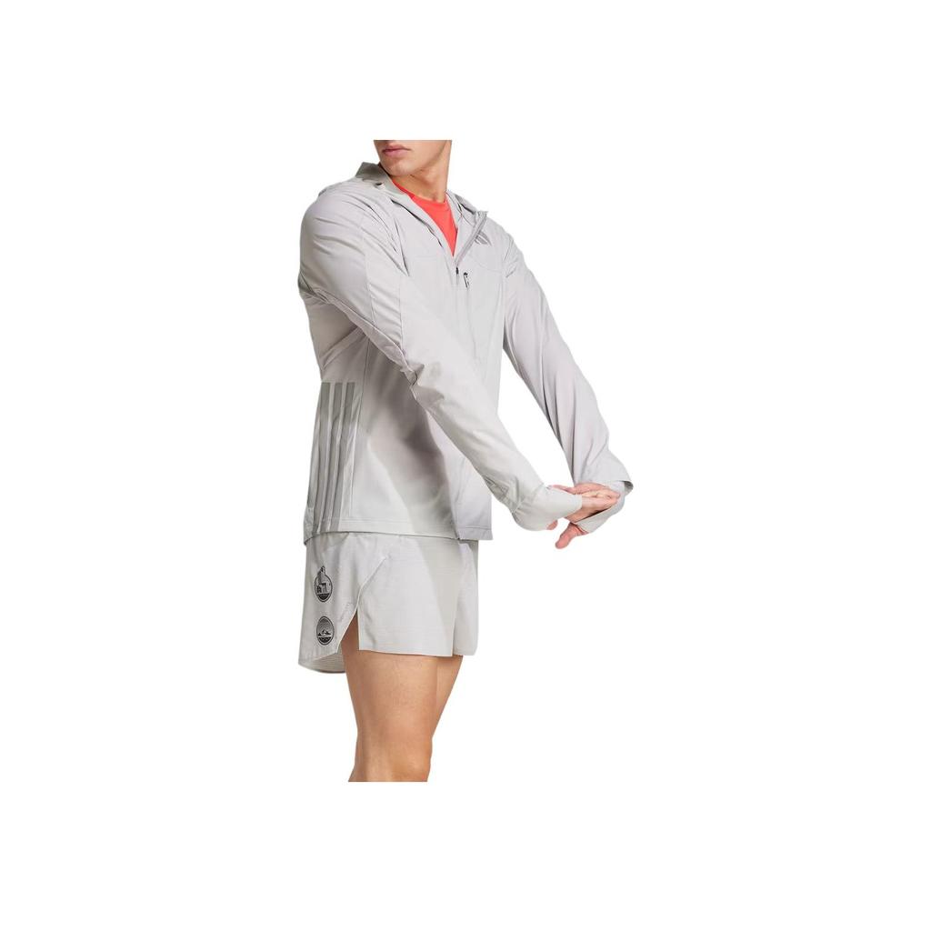 adidas Adizero He Jacket Limited Edition Hakone Casual Comfortable Windproof Waterproof Jacket Men Jacket Light-Gray JM7900