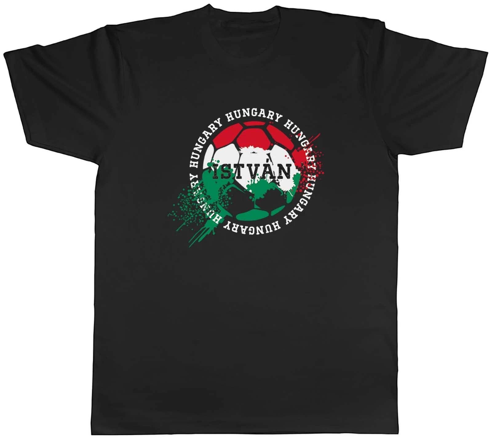 Personalised Hungary Football Sports Mens Unisex T-Shirt Tee Gift L