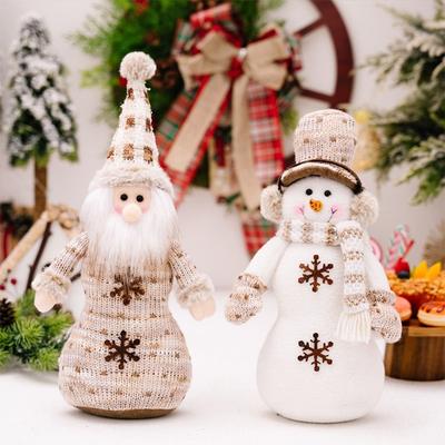 Elf Hanging Christmas Snowman Doll Christmas Tree Decoration Window Scene Layout Xmas Ornaments Gift Gnome Plush Doll