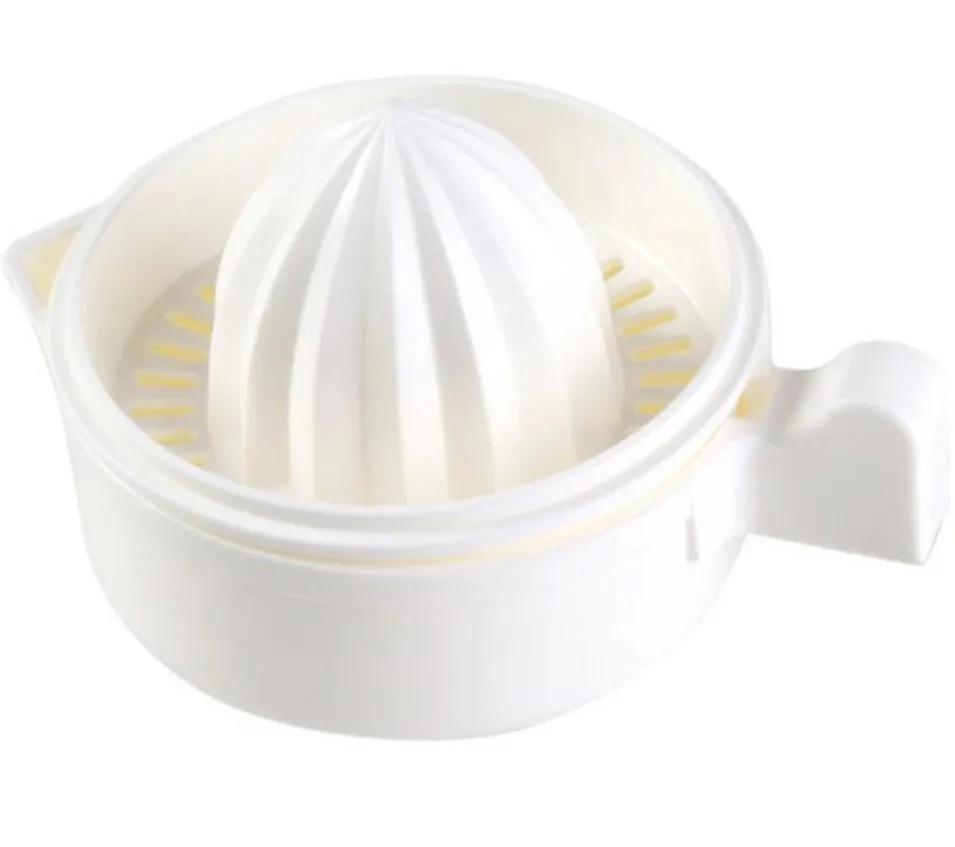 

Кухонная ручная соковыжималка для апельсинов, соковыжималка для лимона, пластиковый инструмент для фруктов, мини-блендер, портативная соковыжималка для цитрусовых, кухонные аксессуары белый