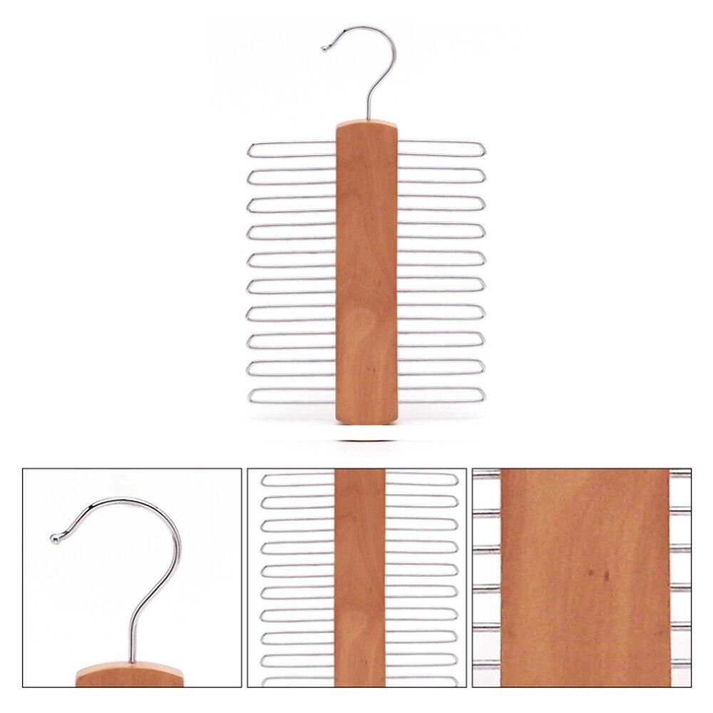 Modern Minimalist Scarf And Tie Holder Dual-layered Design For Easy Organization