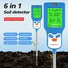 6 In 1 Multiple Parameters Soil Tester for Accurate Measurement of , Temperature, Humidity, Light, and Moisture In Garden Setting