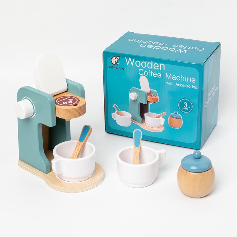 Wood Kids Play Kitchen Set: Pretend Cooking Toy for Boys & Girls, Ideal Birthday Gift