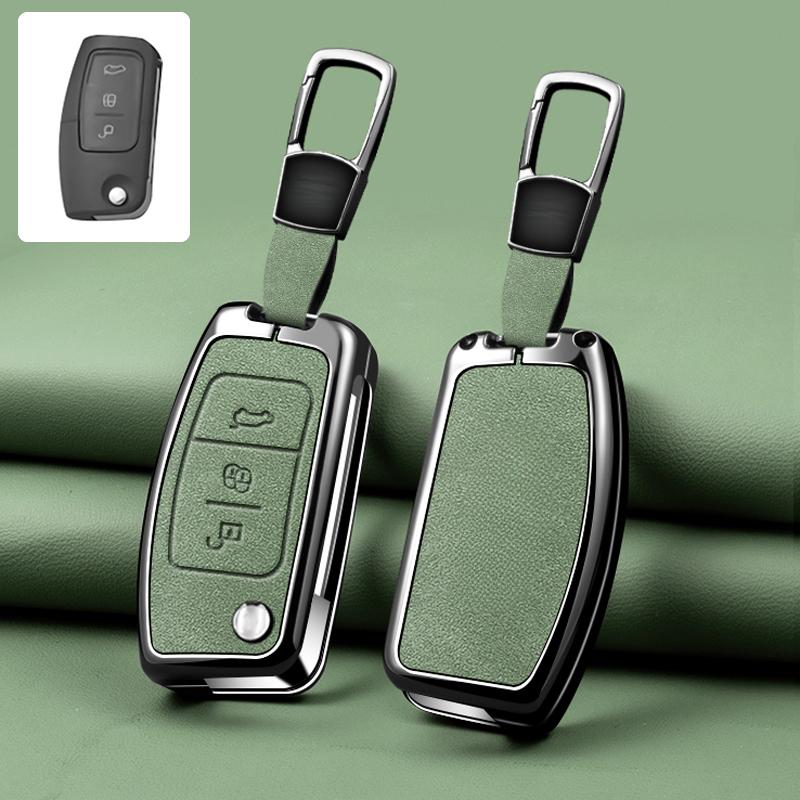 For Ford Focus 2 Mk2 Fiesta Mondeo Galaxy Falcon Territory Ecosport Kuga Escape Car Key Case Cover Shell Keychain Accessories