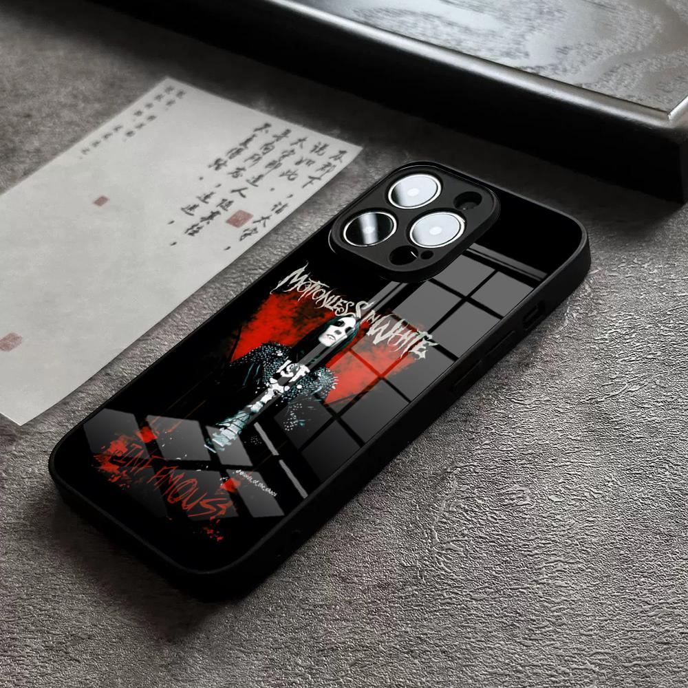 Band M-Motionless Phone Case For iPhone 18 17 16 Pro Max 15 Plus 14 Pro 12 11 13 Mini X XR XS Max SE Glass Cover