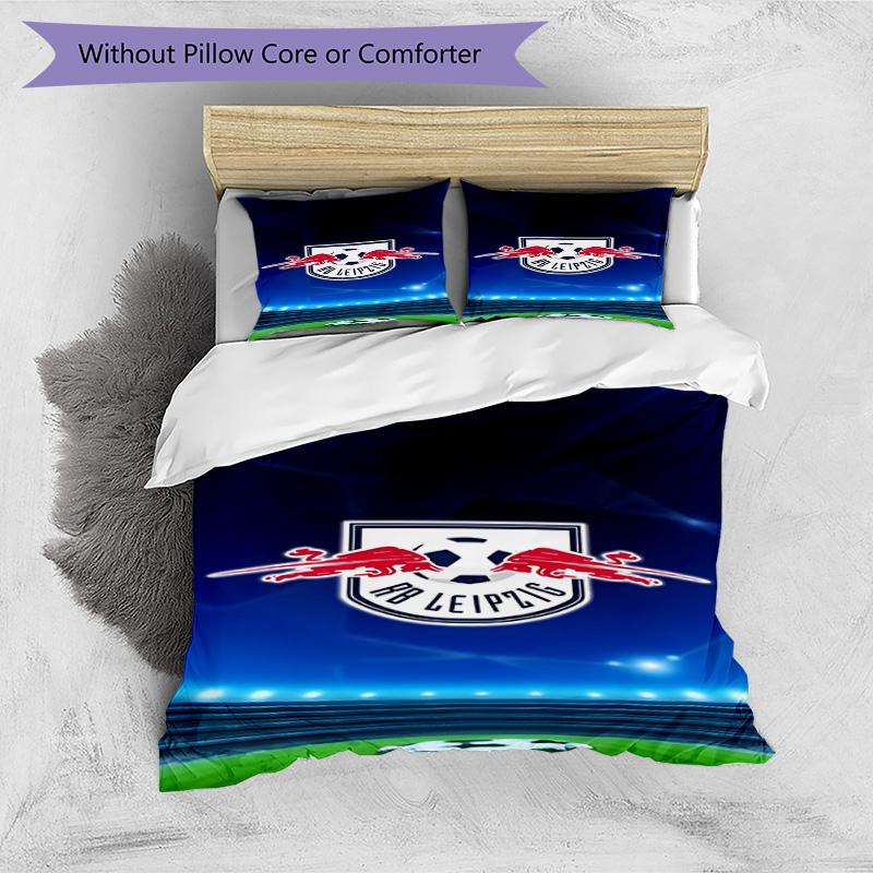 3pcs Duvet Cover Set (1*Duvet Cover + 2*Pillowcase, Without Core), RB Leipzig Print Bedding Set, Bedroom Decor, All‑Season, Birthday Gift