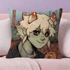 Mushroom Oasis Anime  Pillowcase Toon Gift Cushion Cover Bedroom Home Sofa Chair Seat Decor Pillow Case