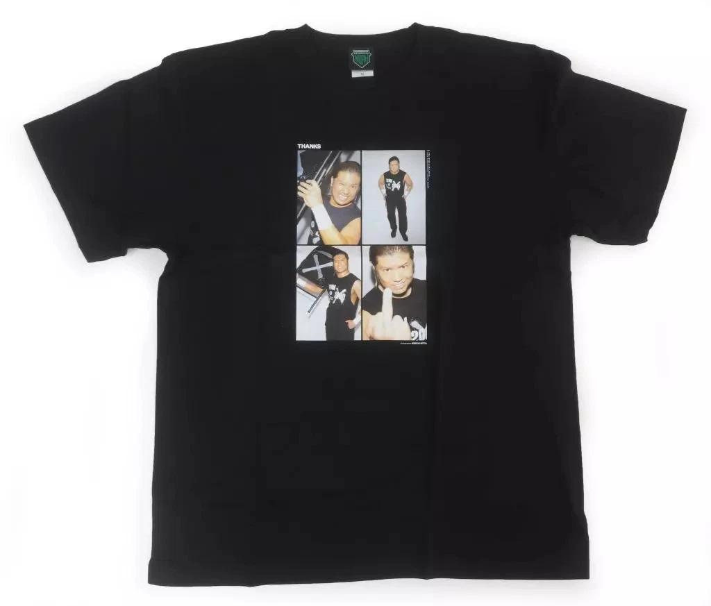 

Pro Wrestling Noah Tadasuke Thanks Memorial Photo T T-Shirt Black XL L