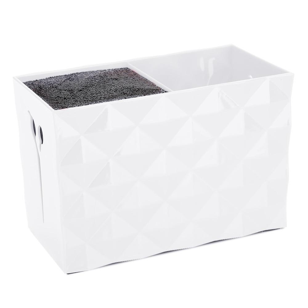 Black Hairdressing Tools Storage Box Red White Barber Scissors Holder Box Durable Portable Hairdressing Organizer Barber Shop