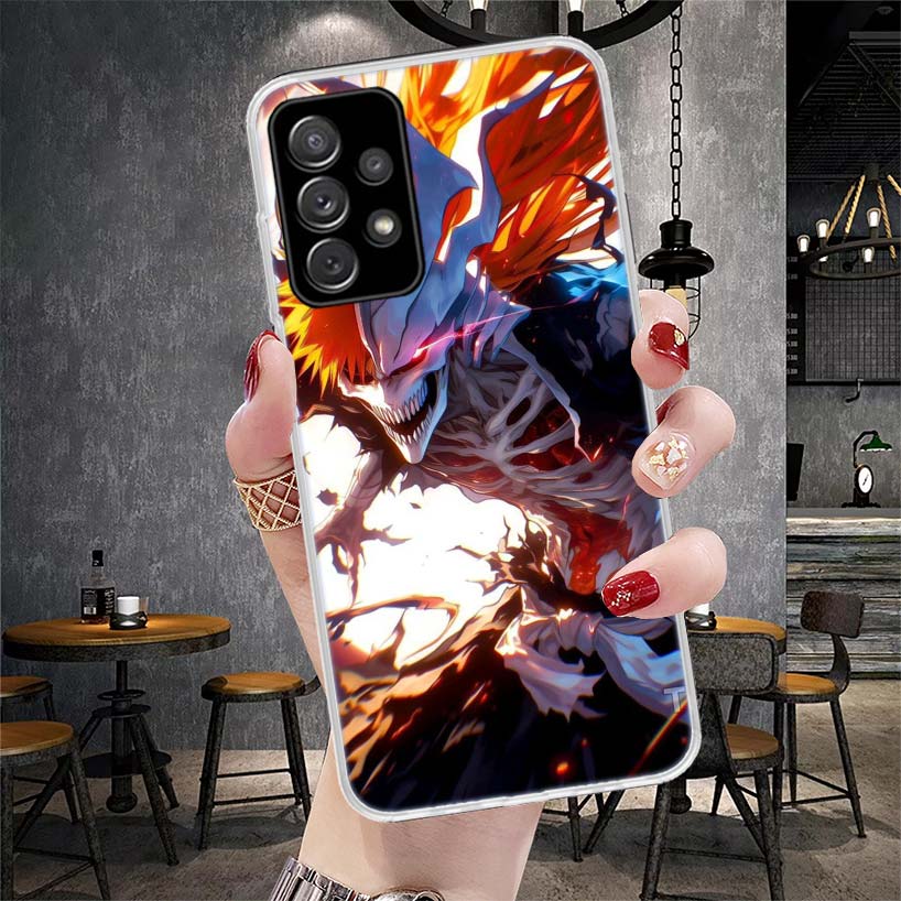 Kurosaki Ichigo Bleach Soft Phone Case For Samsung Galaxy A13 A14 A15 A16 A17 A53 A54 A55 A56 A57 A33 A34 A35 A36 A37 A23 A24 A2