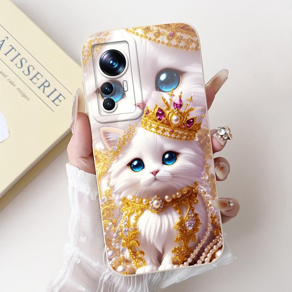 For Xiaomi 12T Pro Case Cute Cartoon Fashion Painted Cover Soft Silicone Phone Case For Xiaomi Mi 12T Pro Mi12T 5G Fundas Bumper