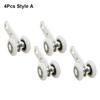 2Pcs Smooth Silent Bearing Pulley Block Metal Bearing Wheel  Curtain Accessories