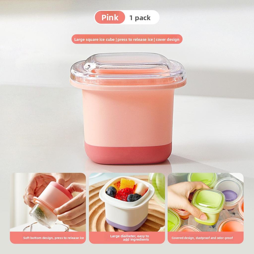 Food-grade Press-freeze Household Summer Refrigerator Ice Cube Tray