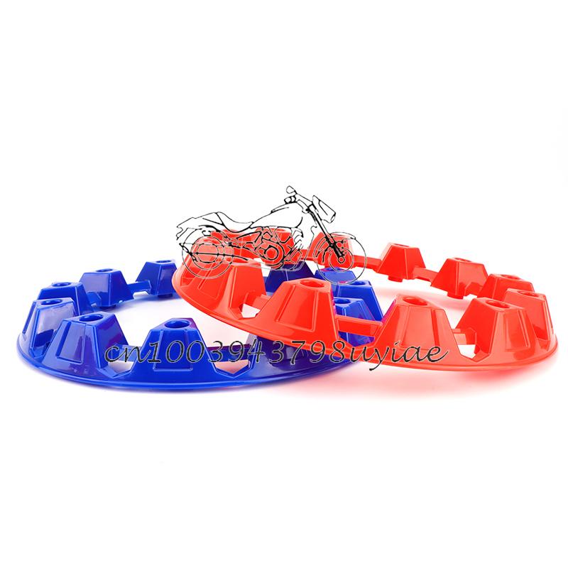 4 Pack 10 Inch Wheels ATV Wheel Trim Rim Caps Hub Protectors Universal Vehicle All Terrain Wheel Plastic Cover Accessories