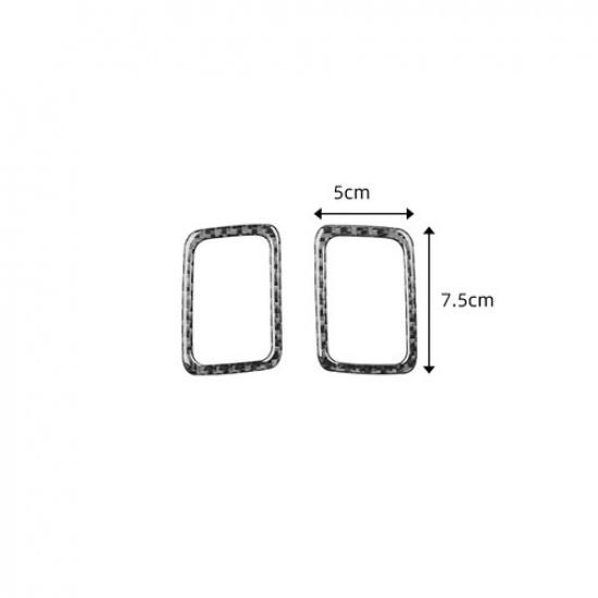 2Pcs Carbon Fiber Dashboard Air Vent Outlet Cover Trim For Toyota Corolla 06-12