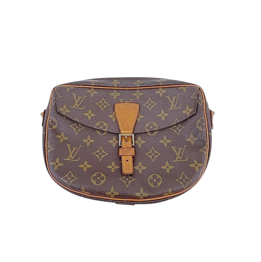 used LOUIS VUITTON Malletier Jeune Fille MM Monogram Shoulder Bag M51226 Rare 90s
