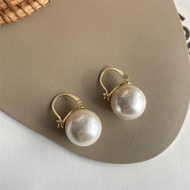 

Простые модные большие серьги-подвески с жемчугом в новом корейском стиле Brincos Jewelry Wholesale