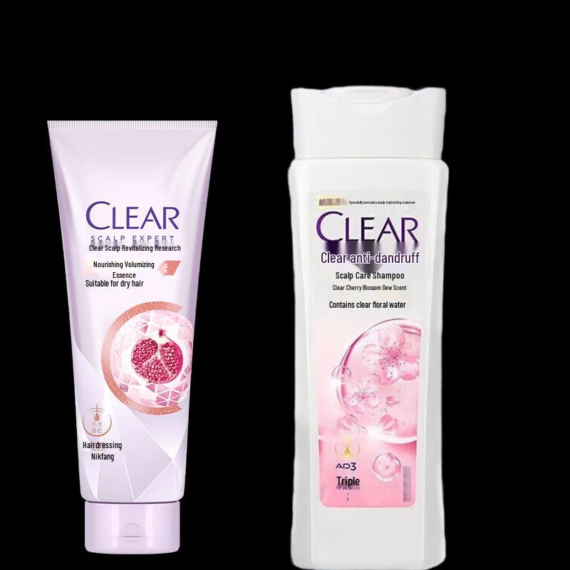 CLEAR Sakura Anti-Dandruff Shampoo & Volumizing Essence Set