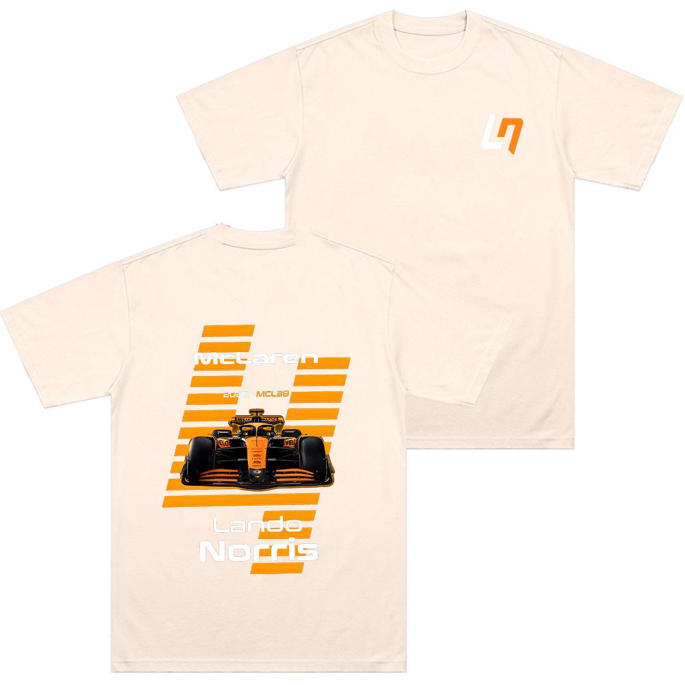 Camisetas LN4 Campeón del Mundo Lando Norris Amante de Norris Top Algodón Ropa Suave Camisetas Chic Camisetas Casuales