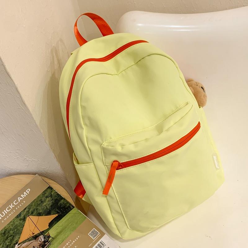 School bag female large capacity ins student backpack lightweight simple versatile college student backpack travel bag male cross-border