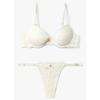 Women S Removable puSh Up Bra Panty Set With Flower Embroidery 0825385524 0825310524