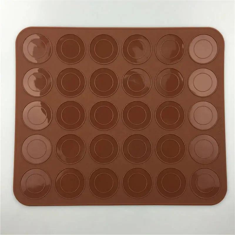 

30 Cavity Pastry Cake Macaron Oven Baking Mould Sheet Pad Tray, Silicone DIY Cake Baking Mat, Kitchen Cooking Tools