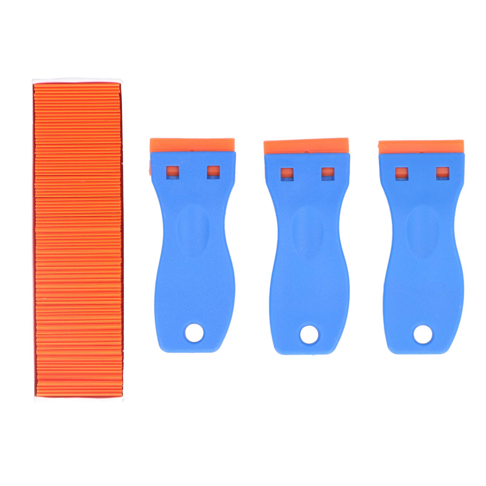 

103 шт. лезвие бритвы скребок инструмент наклейка для удаления краски для автомобильного стекла с ручкой