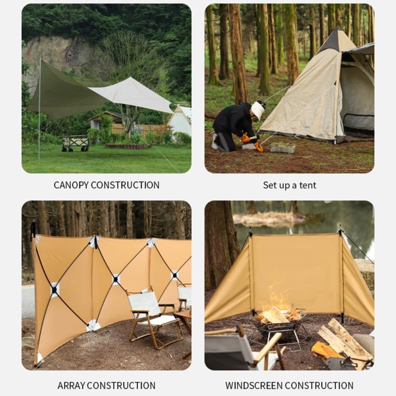 4Pcs Stainless Steel Tent Spring Buckle for Outdoor Camping, Dog Training, Swing