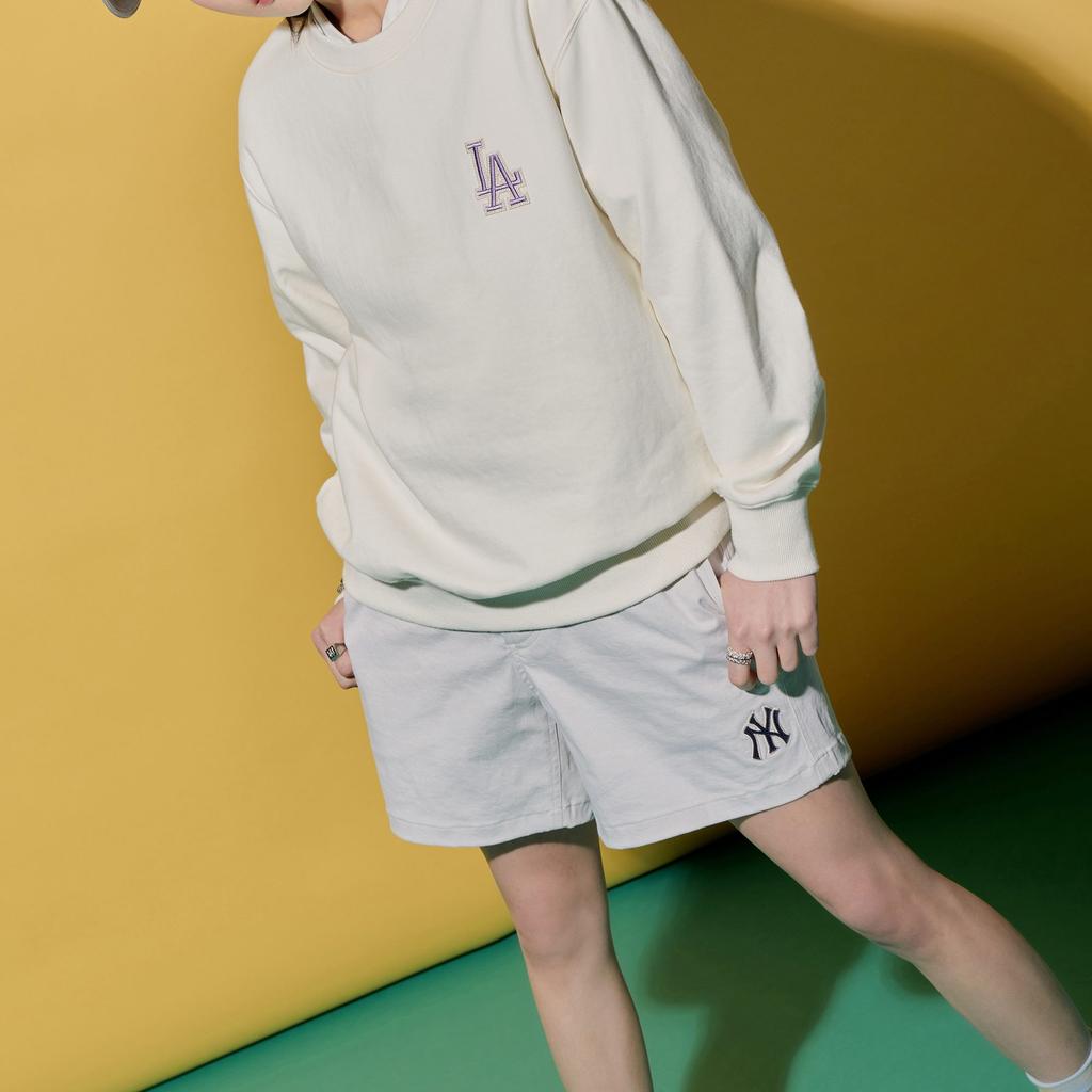 MLB Base Logo Casual Shorts Unisex Beige Moderate 3ASMB0123-50BGL