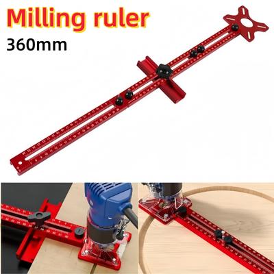3 In 1 Router Milling Groove Bracket Woodworking Cutting And Milling Circular Tool Auxiliary Circular Drilling Tools