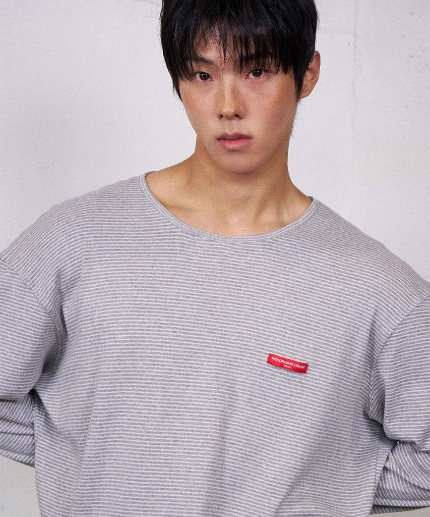 Lekodinghauseu Rec Stripe Long Sleeve [Grey]