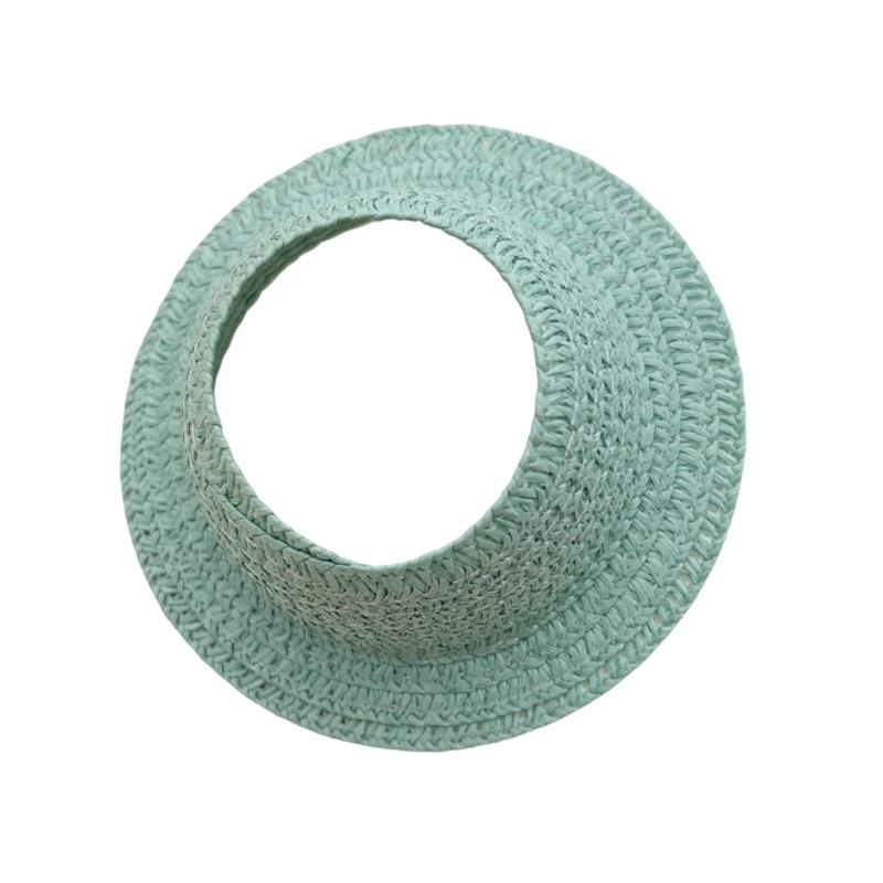 Elegant Woven Doll Accessory 17Cm Open Top Summer Hat Portable For Fashionable Outfit Pairing