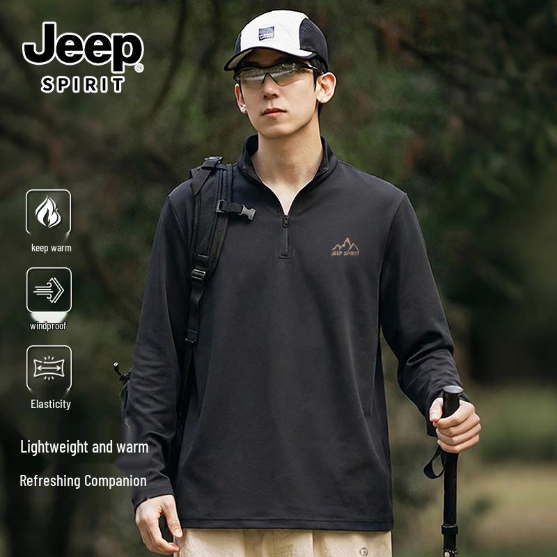

JEEP SPIRIT Unisex Warm Fleece Half-Zip Top M