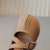 ThreeThree Girls' Shoes Spring and Autumn Soft Leather Fashion Baby Shoes Lightweight Breathable Girls Princess Shoes
