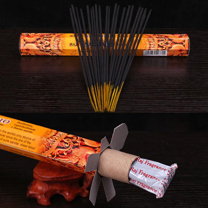 Natrual Sandalwood Incense Sticks Indian White Sage Palo Santo Tibetan Line Joss stick Incenses Aromatherapy Lasting Fragrance