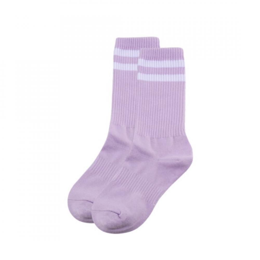 Onsol On Socks Double Stripe Socks lOng+ Lilac Esos2lllc